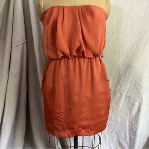 2/$20 city triangles Strapless Mini Dress with Pockets